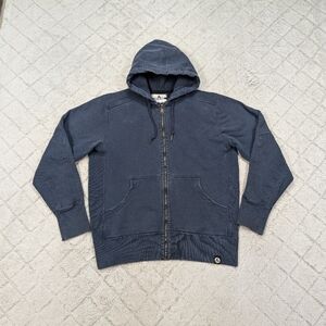American Giant Jacket Mens XL Blue Navy Classic Full Zip Hoodie Heavy Fleece